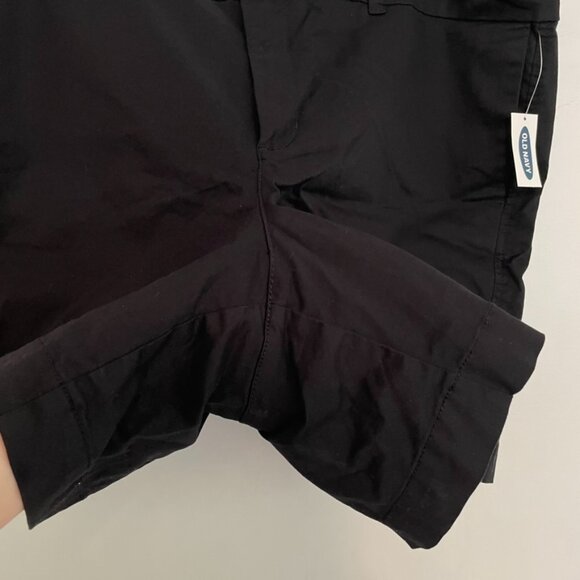NEW NWT OLD NAVY Everyday Short Black High Waisted High Rise 6" Inseam Twill 16 - Picture 8 of 16
